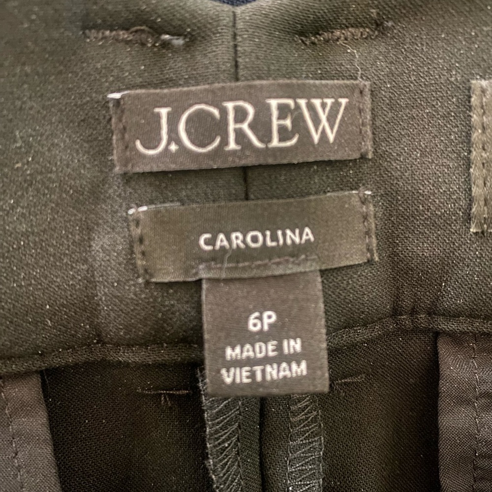 J.Crew Carolina Pant - Black 6P